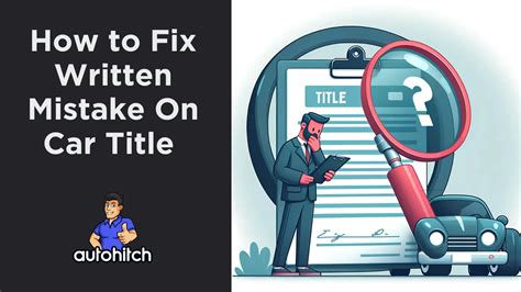 I recommend that you <b>write</b> him a letter advising him that the transfer of the <b>vehicle</b> was not complete as the paperwork was not filled our correctly. . How to fix written mistake on car title when selling michigan